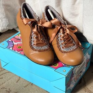 Poetic License London Vintage Granny Lace Up Shoes